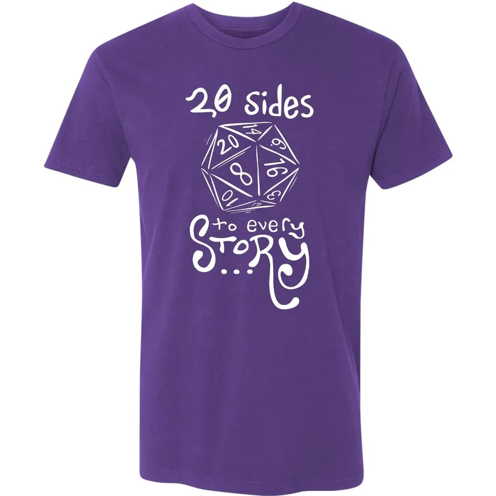 20 Sides to Every Story Premium Unisex T-shirt - 7