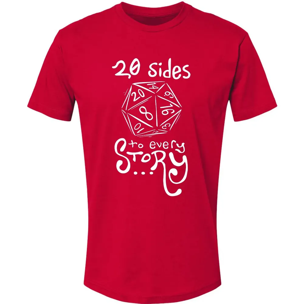 20 Sides to Every Story Premium Unisex T-shirt - 6