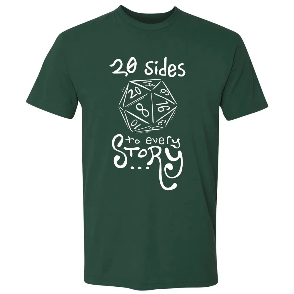 20 Sides to Every Story Premium Unisex T-shirt - 12