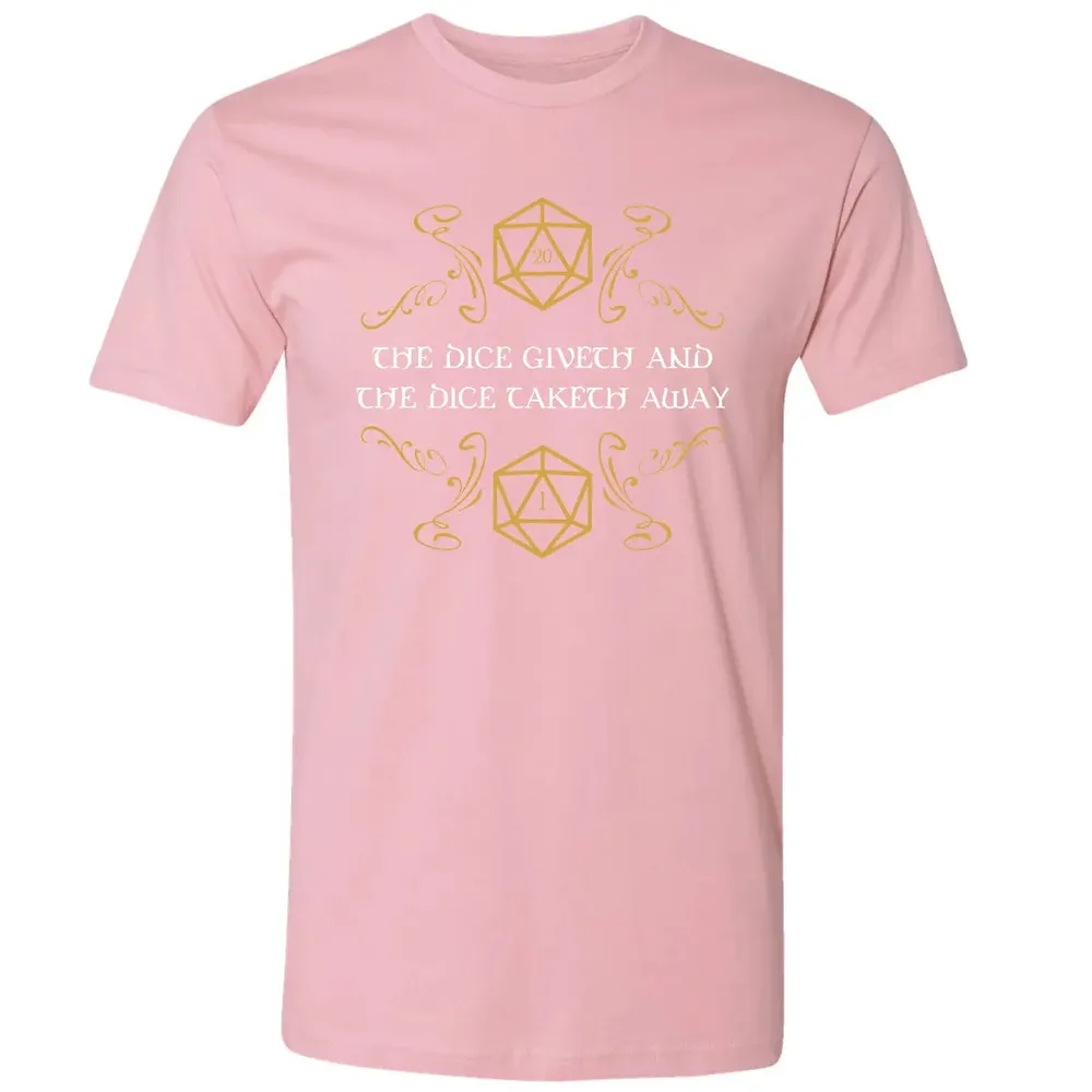 The Dice Giveth and Taketh Away Natural 20 and Critical Fail Premium Unisex T-shirt - 3