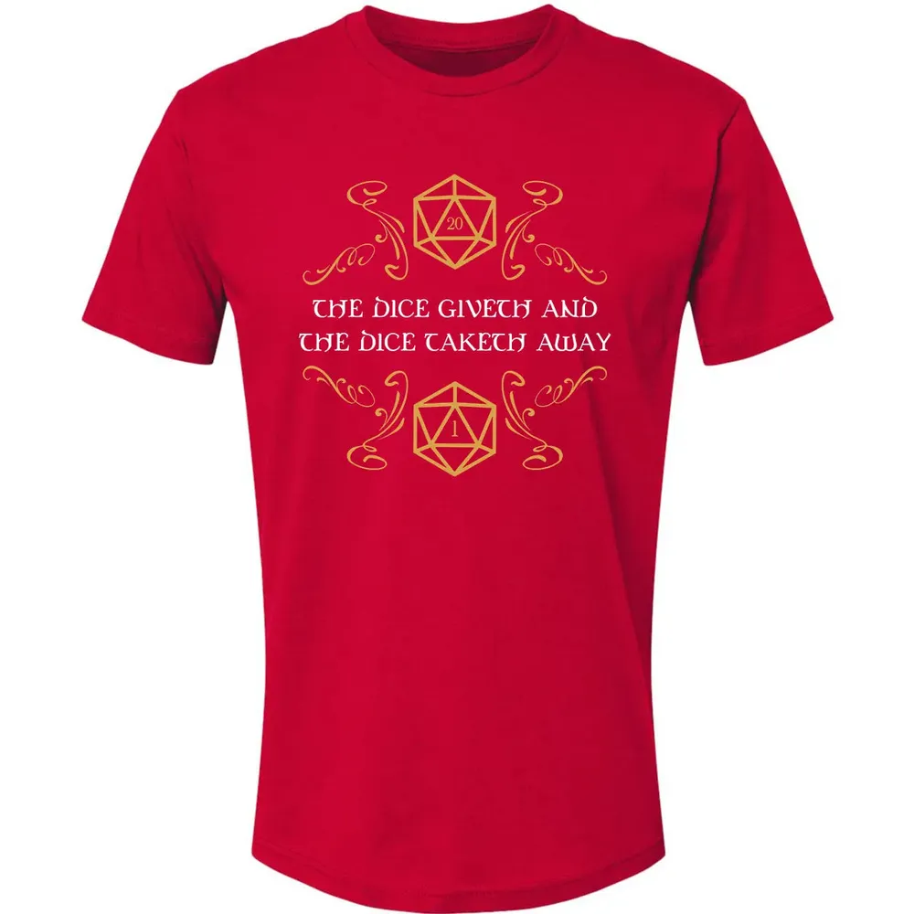 The Dice Giveth and Taketh Away Natural 20 and Critical Fail Premium Unisex T-shirt - 6