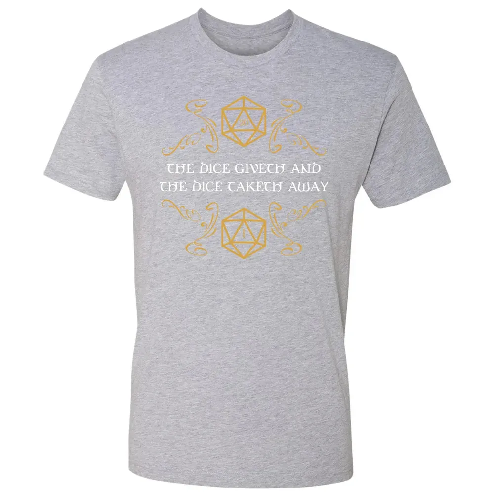 The Dice Giveth and Taketh Away Natural 20 and Critical Fail Premium Unisex T-shirt - 9
