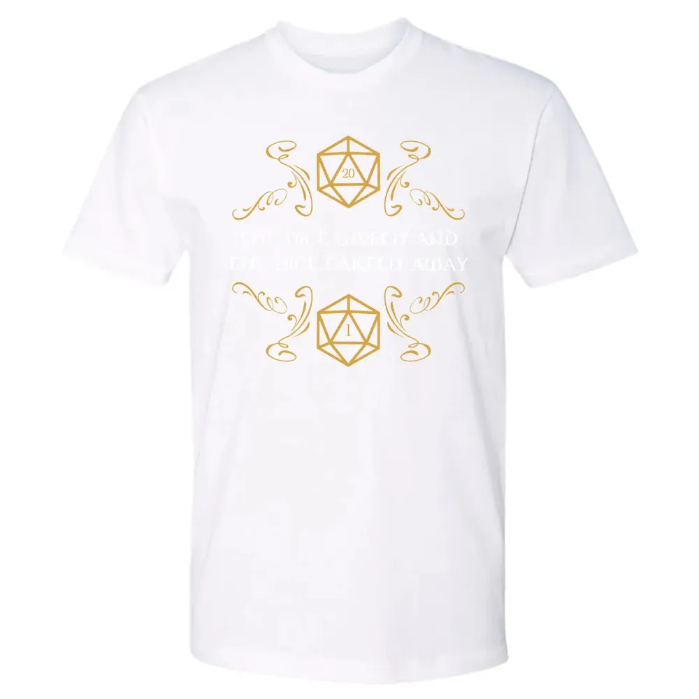 The Dice Giveth and Taketh Away Natural 20 and Critical Fail Premium Unisex T-shirt - 4