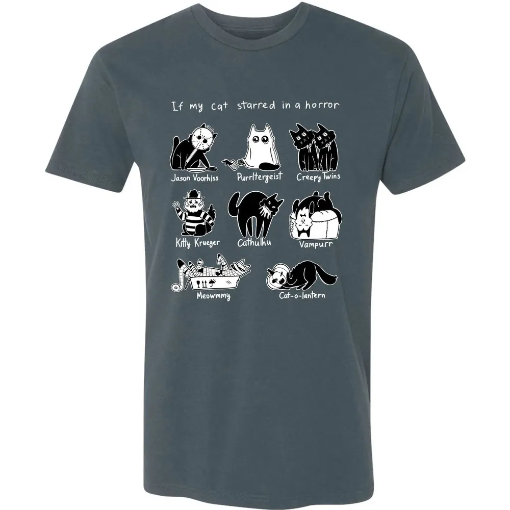Horror Cat Premium Unisex T-shirt - 14