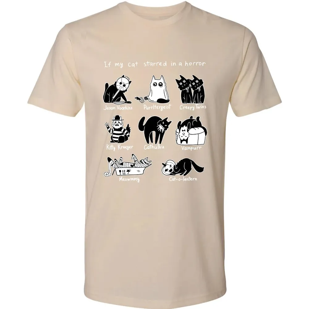 Horror Cat Premium Unisex T-shirt - 13