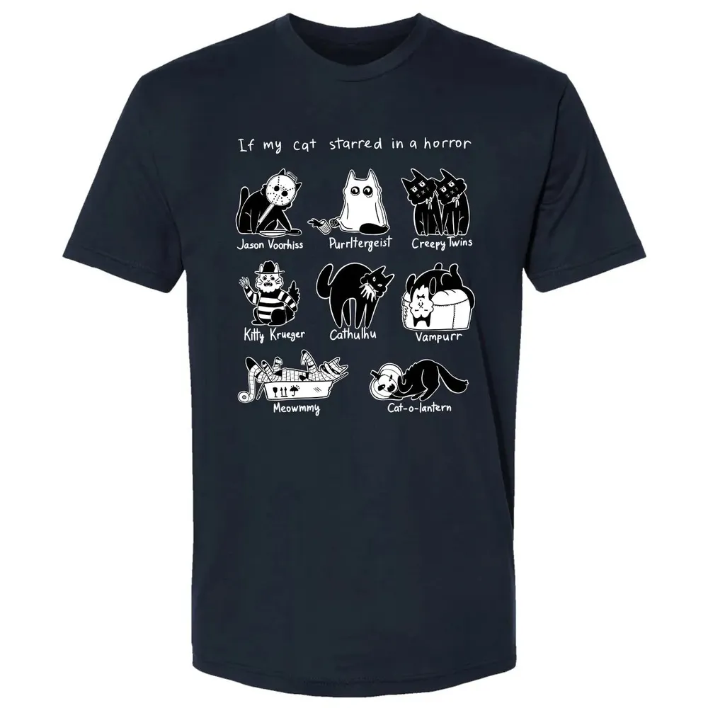 Horror Cat Premium Unisex T-shirt - 2