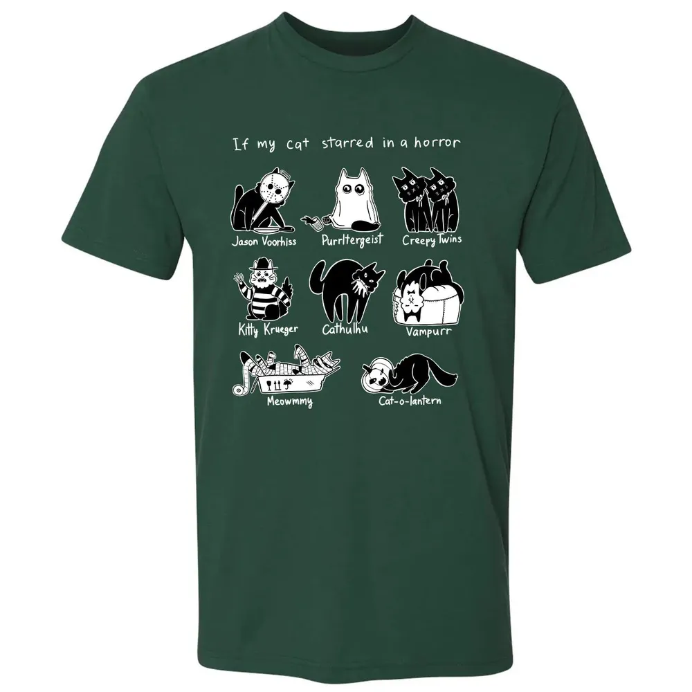 Horror Cat Premium Unisex T-shirt - 12