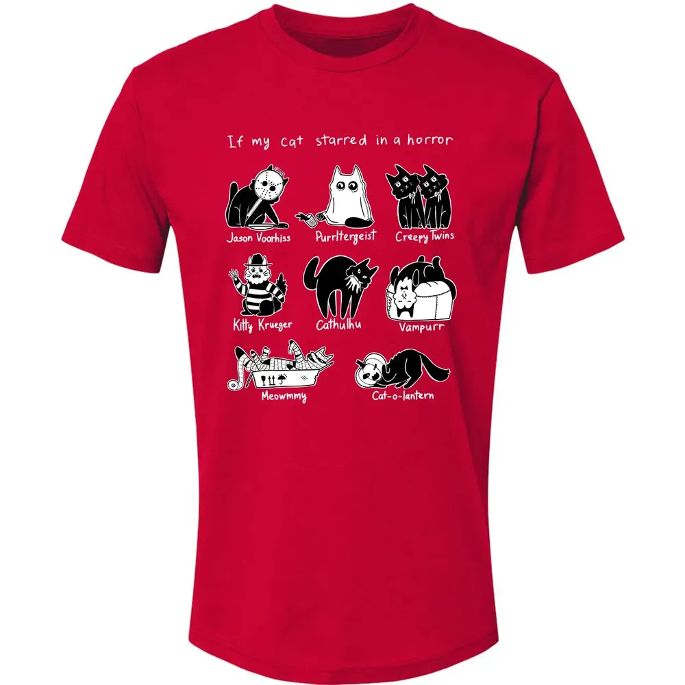 Horror Cat Premium Unisex T-shirt - 6