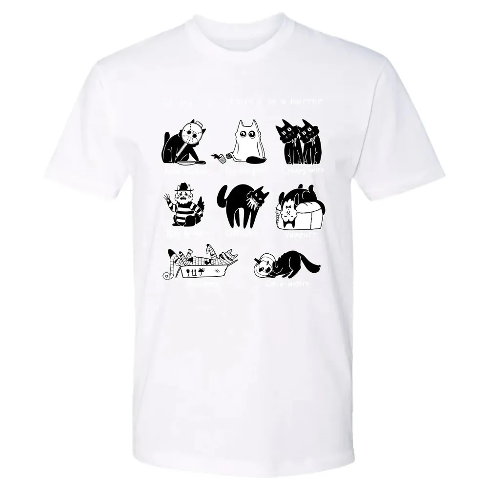 Horror Cat Premium Unisex T-shirt - 4