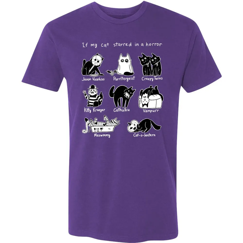Horror Cat Premium Unisex T-shirt - 7