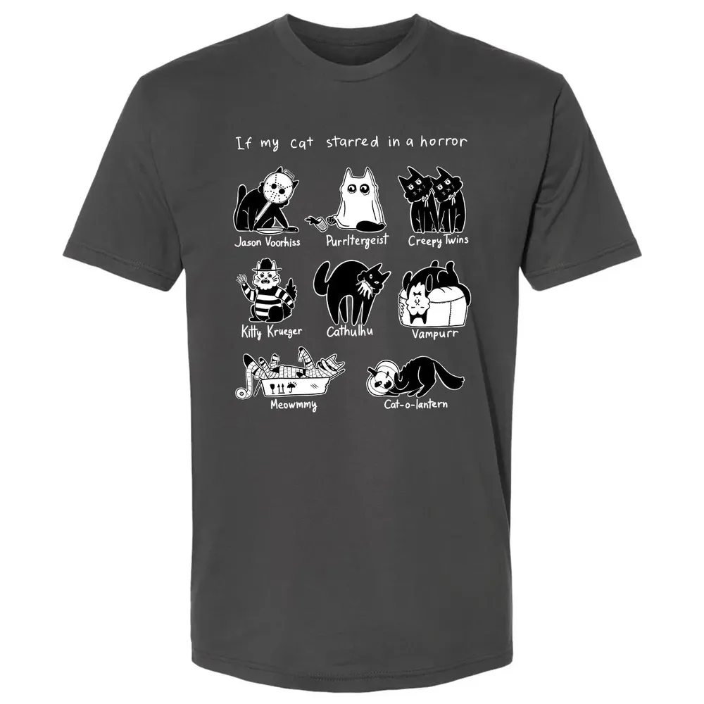 Horror Cat Premium Unisex T-shirt - 8