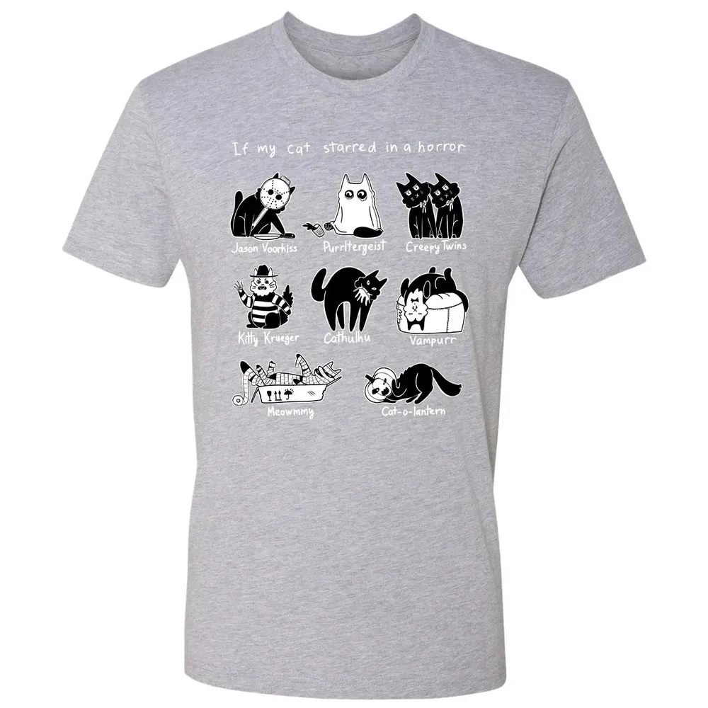 Horror Cat Premium Unisex T-shirt - 9