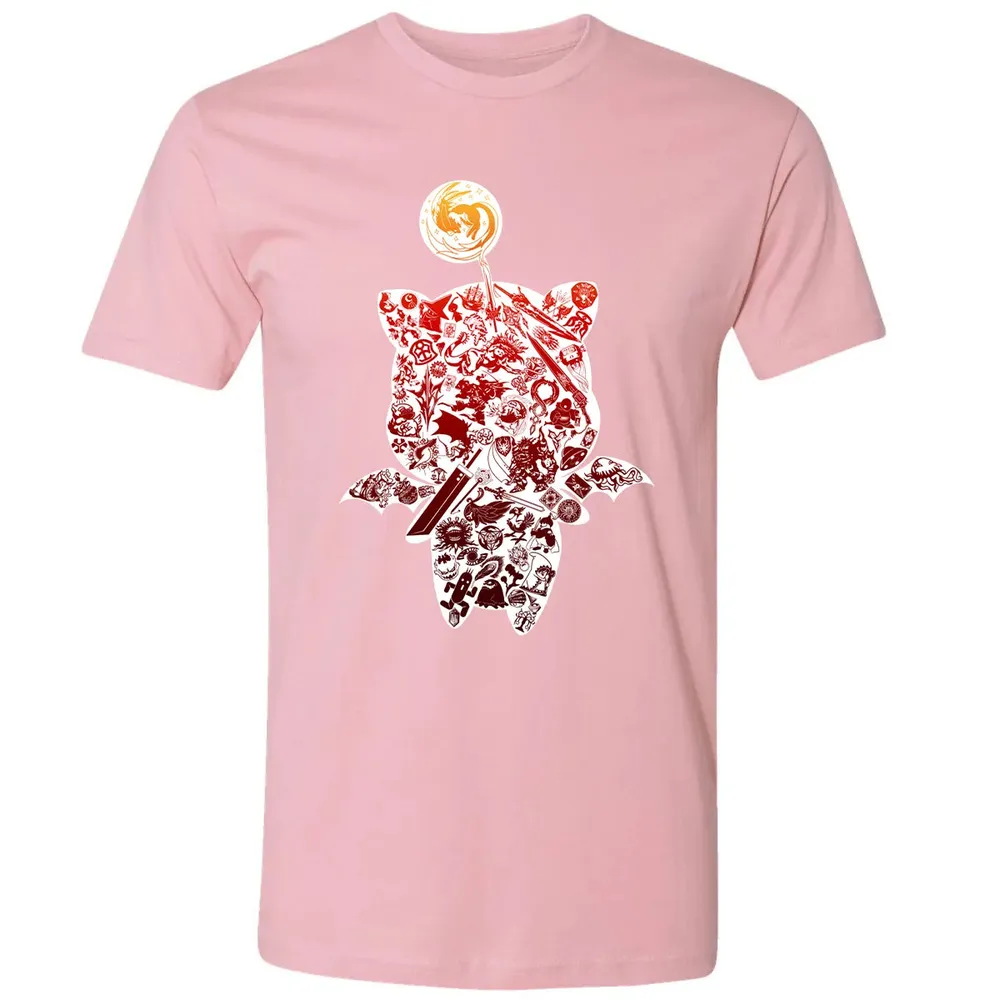 Fantasy Moogle verse Red Premium Unisex T-shirt - 3