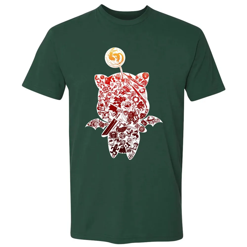 Fantasy Moogle verse Red Premium Unisex T-shirt - 12