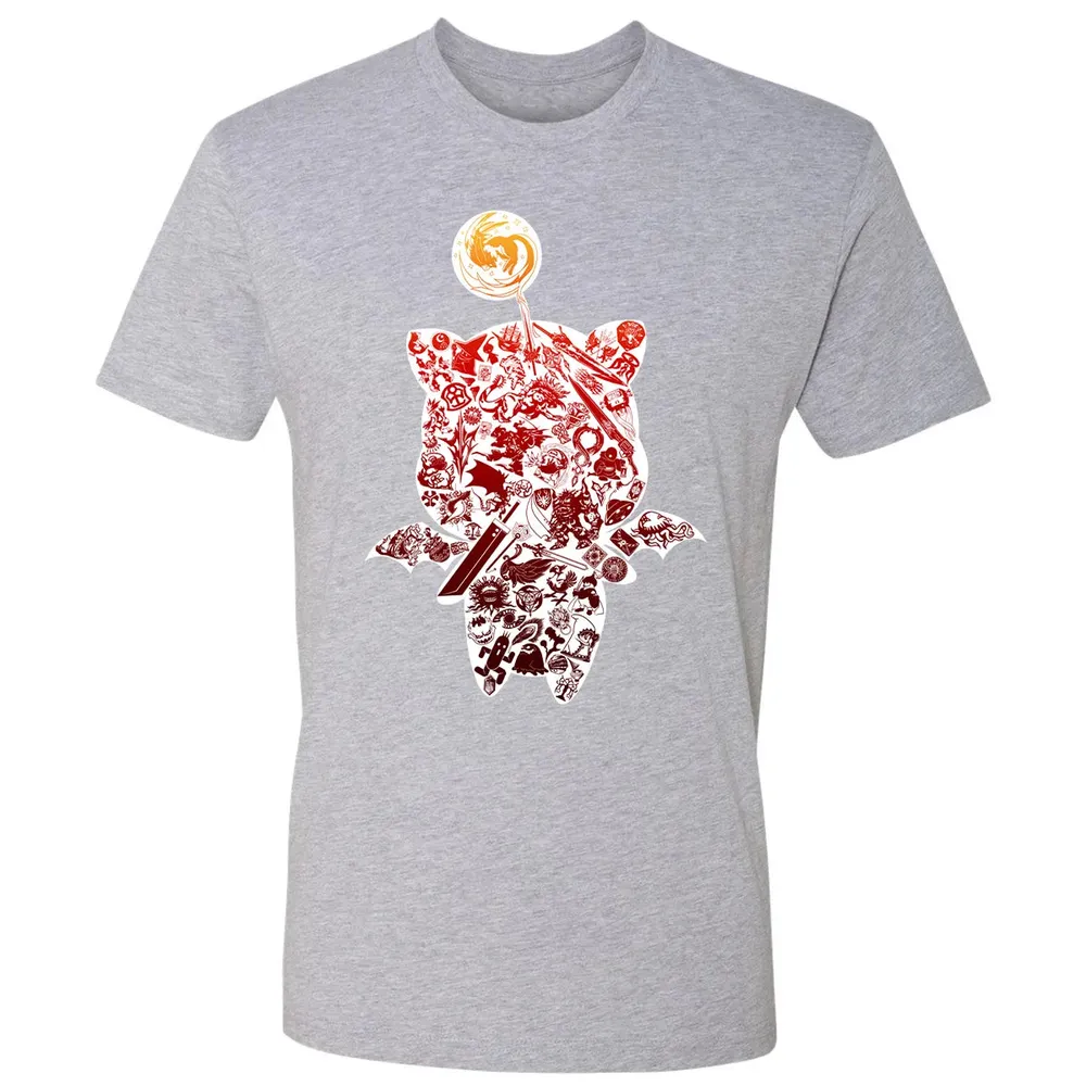 Fantasy Moogle verse Red Premium Unisex T-shirt - 9