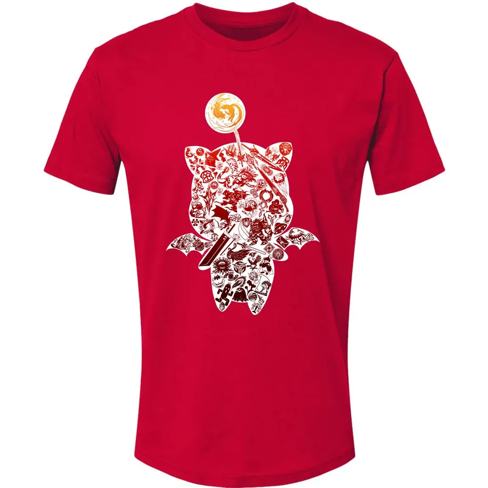 Fantasy Moogle verse Red Premium Unisex T-shirt - 6