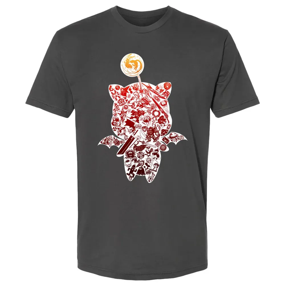 Fantasy Moogle verse Red Premium Unisex T-shirt - 8