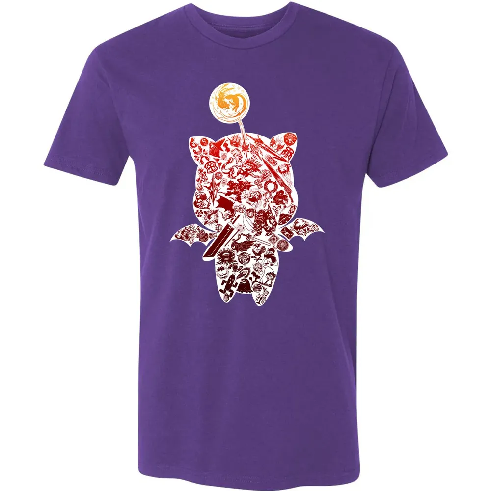 Fantasy Moogle verse Red Premium Unisex T-shirt - 7