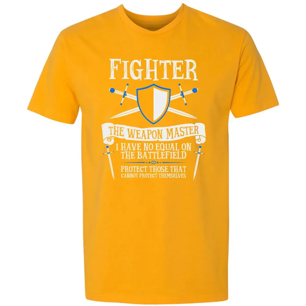 FIGHTER, THE WEAPON MASTER  (Black) Premium Unisex T-shirt - 11