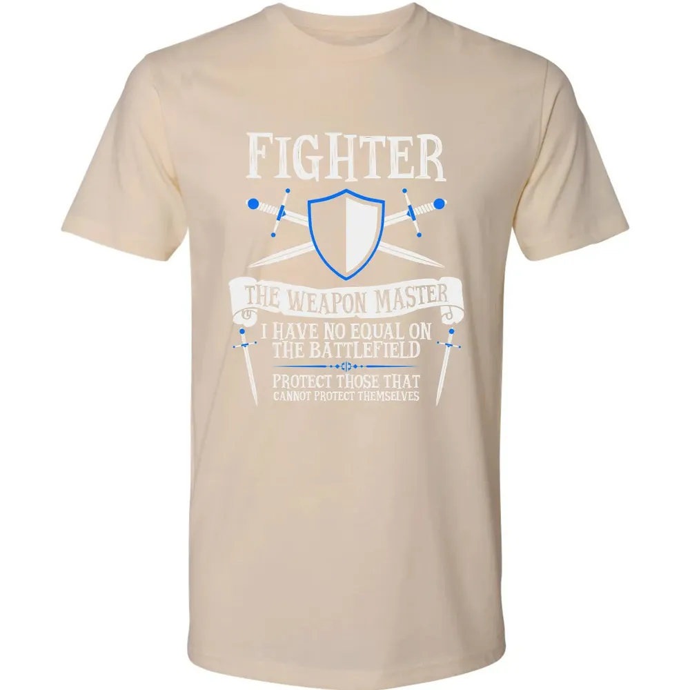 FIGHTER, THE WEAPON MASTER  (Black) Premium Unisex T-shirt - 13