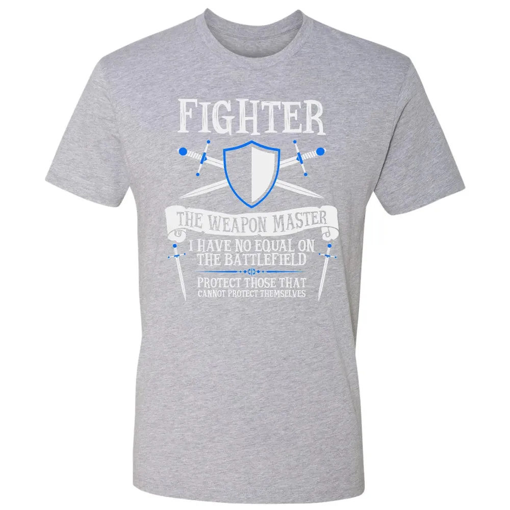 FIGHTER, THE WEAPON MASTER  (Black) Premium Unisex T-shirt - 9