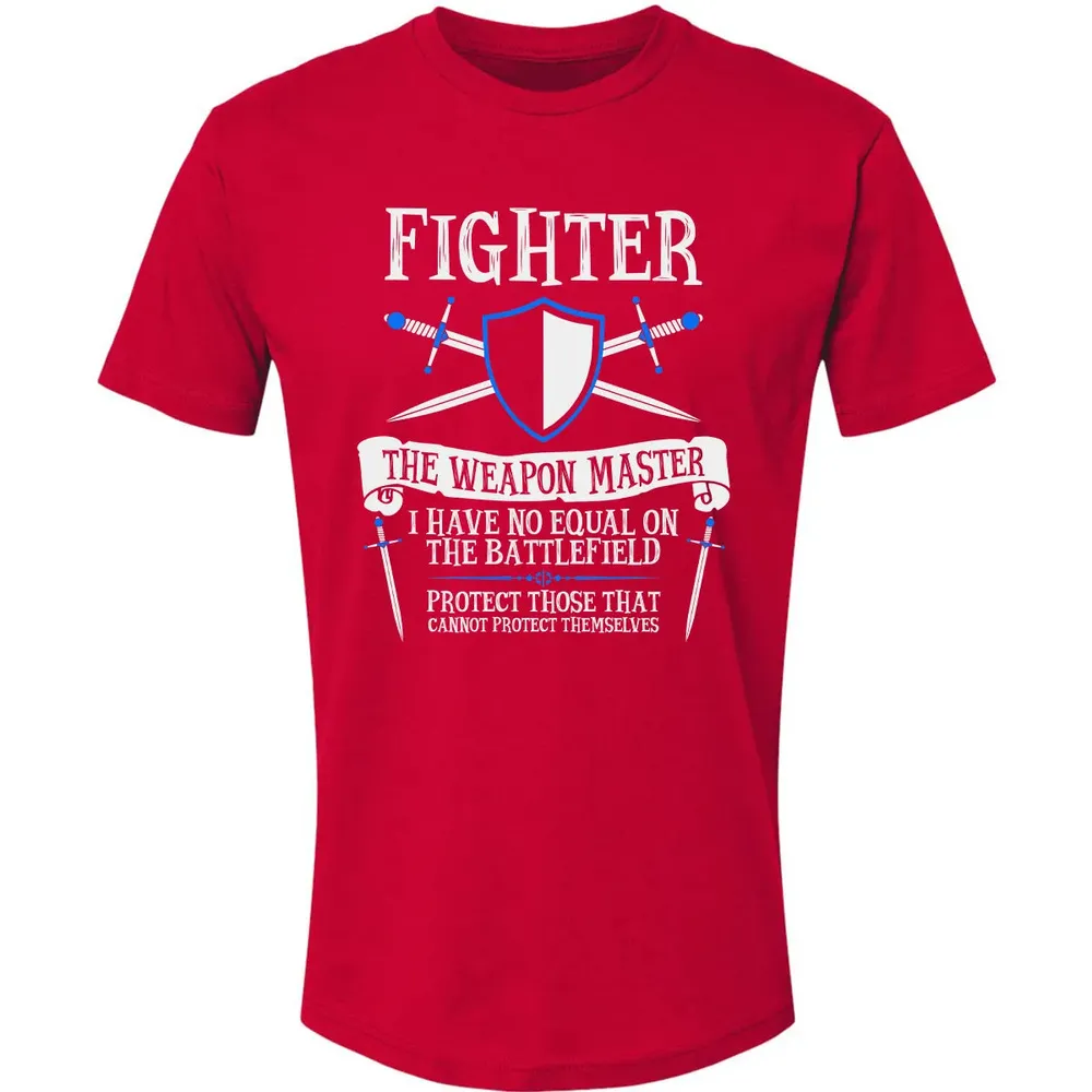 FIGHTER, THE WEAPON MASTER  (Black) Premium Unisex T-shirt - 6