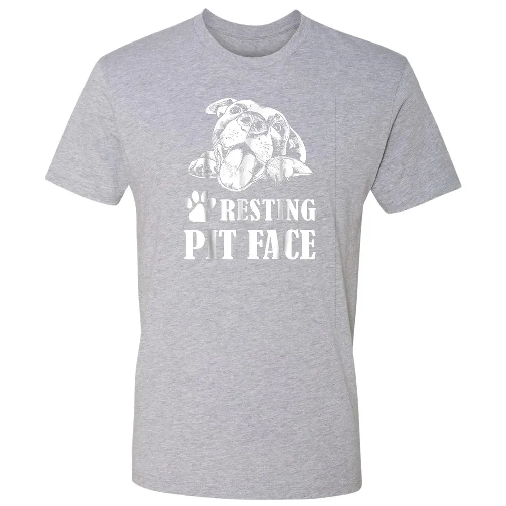 Funny Dog Pitbull Resting Pit Face Premium Unisex T-shirt - 9