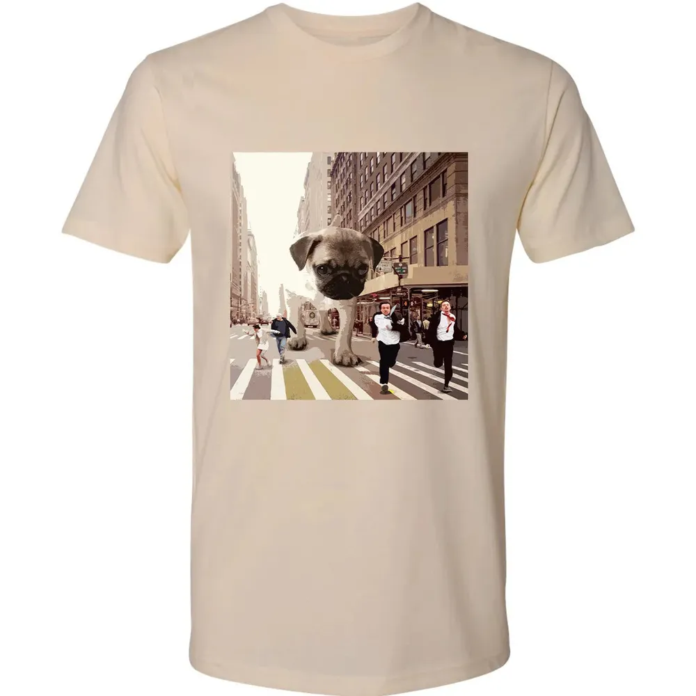 PUGZILLA   Funny Pug T for Dog lovers to Halloween Premium Unisex T-shirt - 13