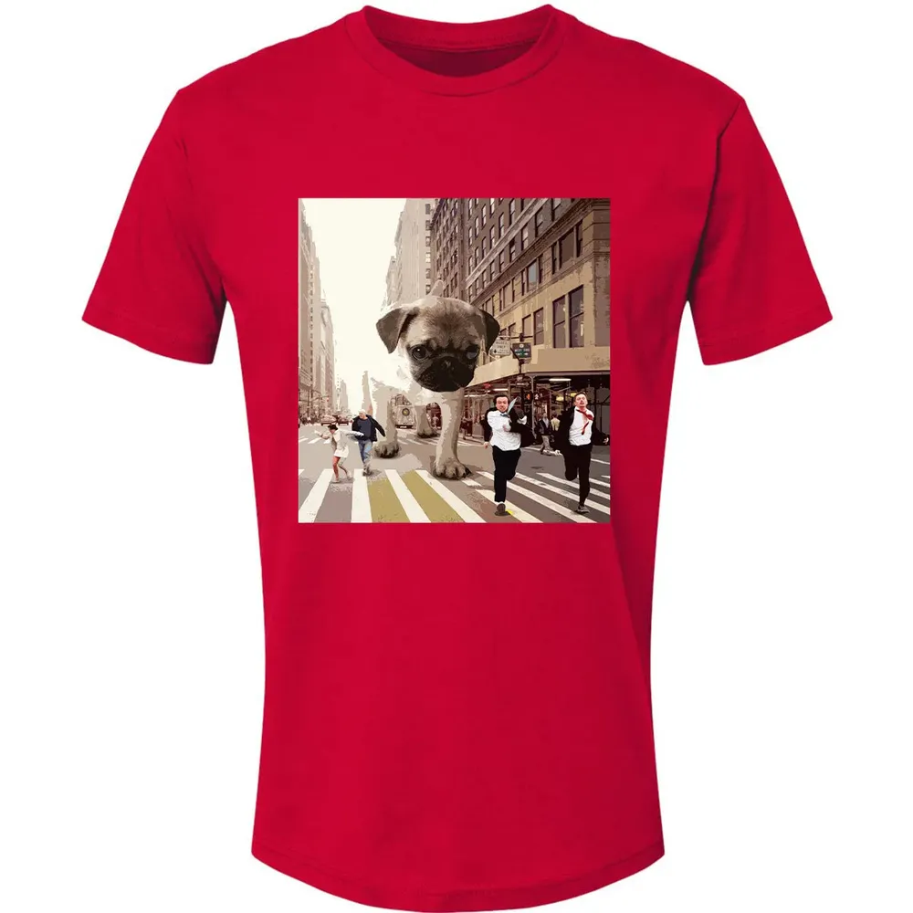 PUGZILLA   Funny Pug T for Dog lovers to Halloween Premium Unisex T-shirt - 6