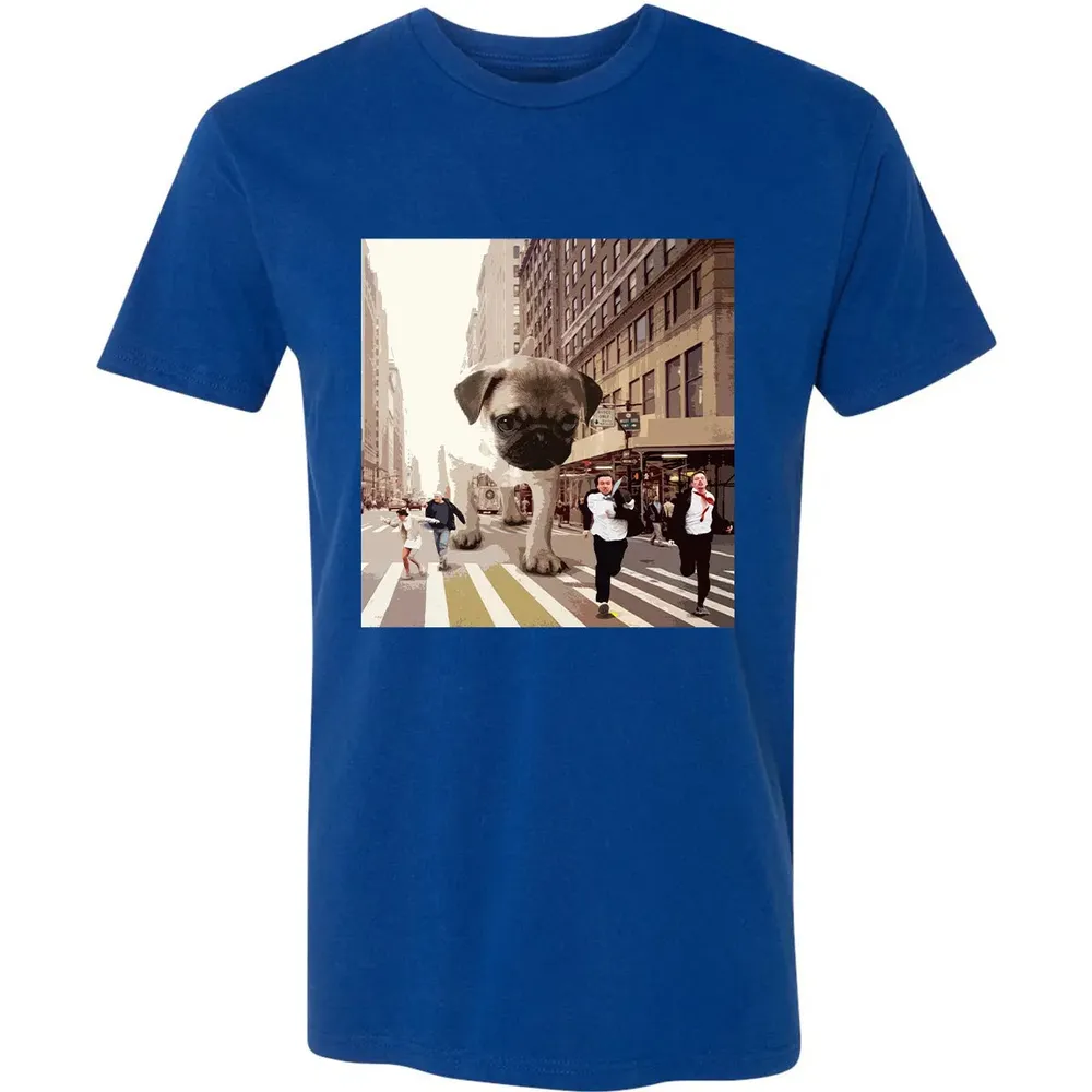 PUGZILLA   Funny Pug T for Dog lovers to Halloween Premium Unisex T-shirt - 10