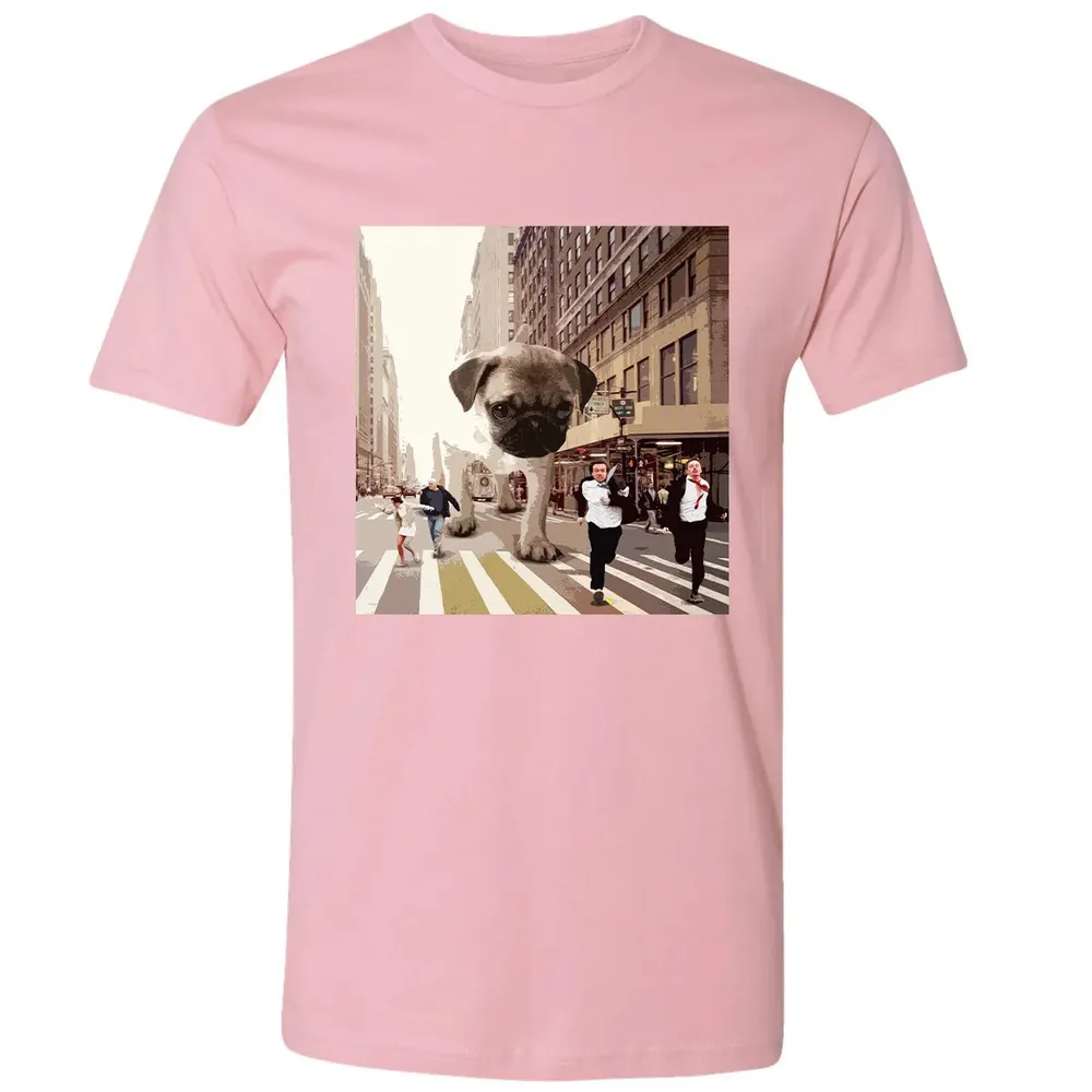 PUGZILLA   Funny Pug T for Dog lovers to Halloween Premium Unisex T-shirt - 3