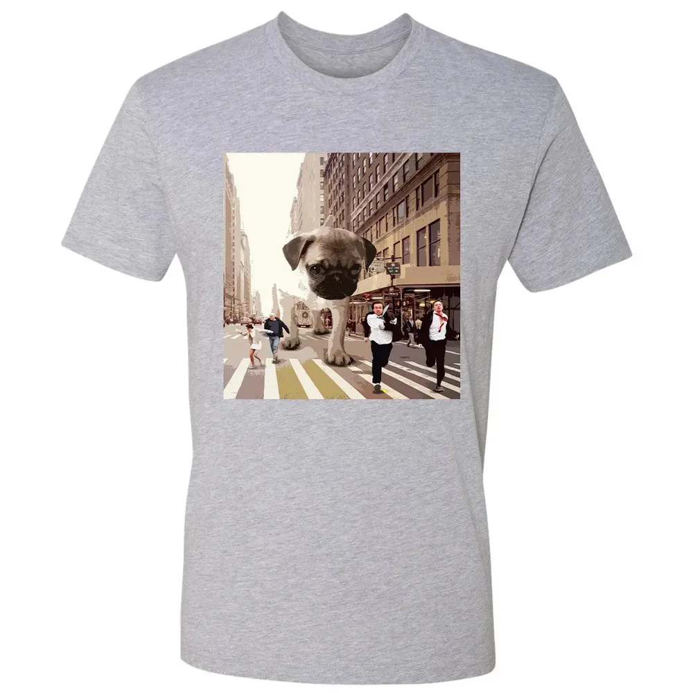 PUGZILLA   Funny Pug T for Dog lovers to Halloween Premium Unisex T-shirt - 9