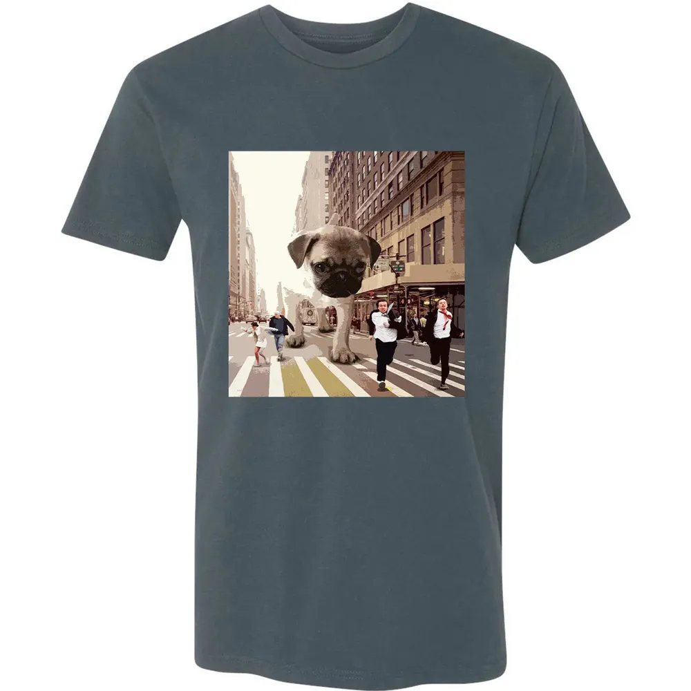 PUGZILLA   Funny Pug T for Dog lovers to Halloween Premium Unisex T-shirt - 14