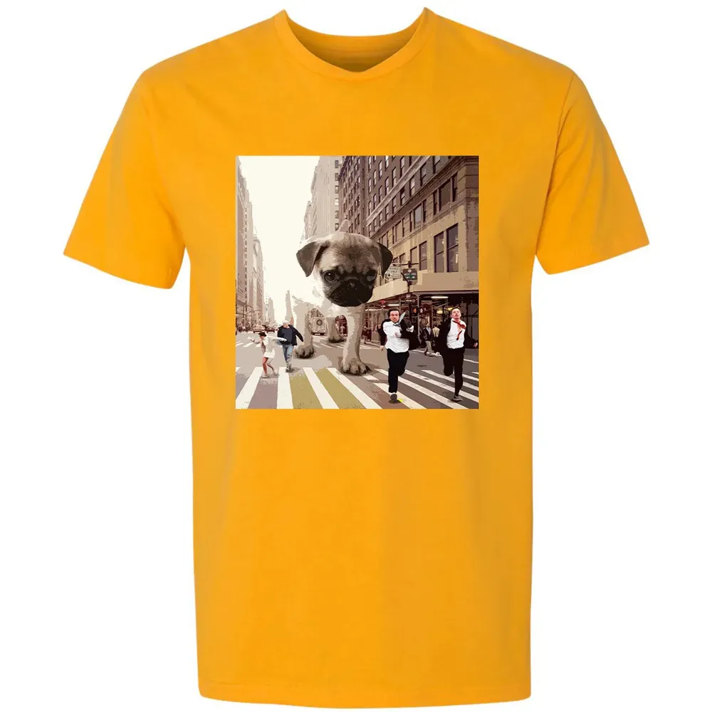 PUGZILLA   Funny Pug T for Dog lovers to Halloween Premium Unisex T-shirt - 11