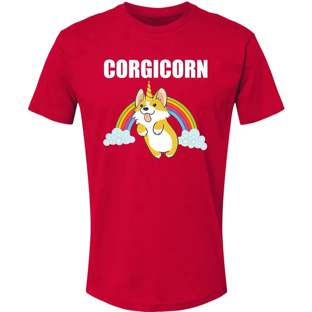 Cute Corgicorn   Funny Corgi Lover  Gift Premium Unisex T-shirt - 6