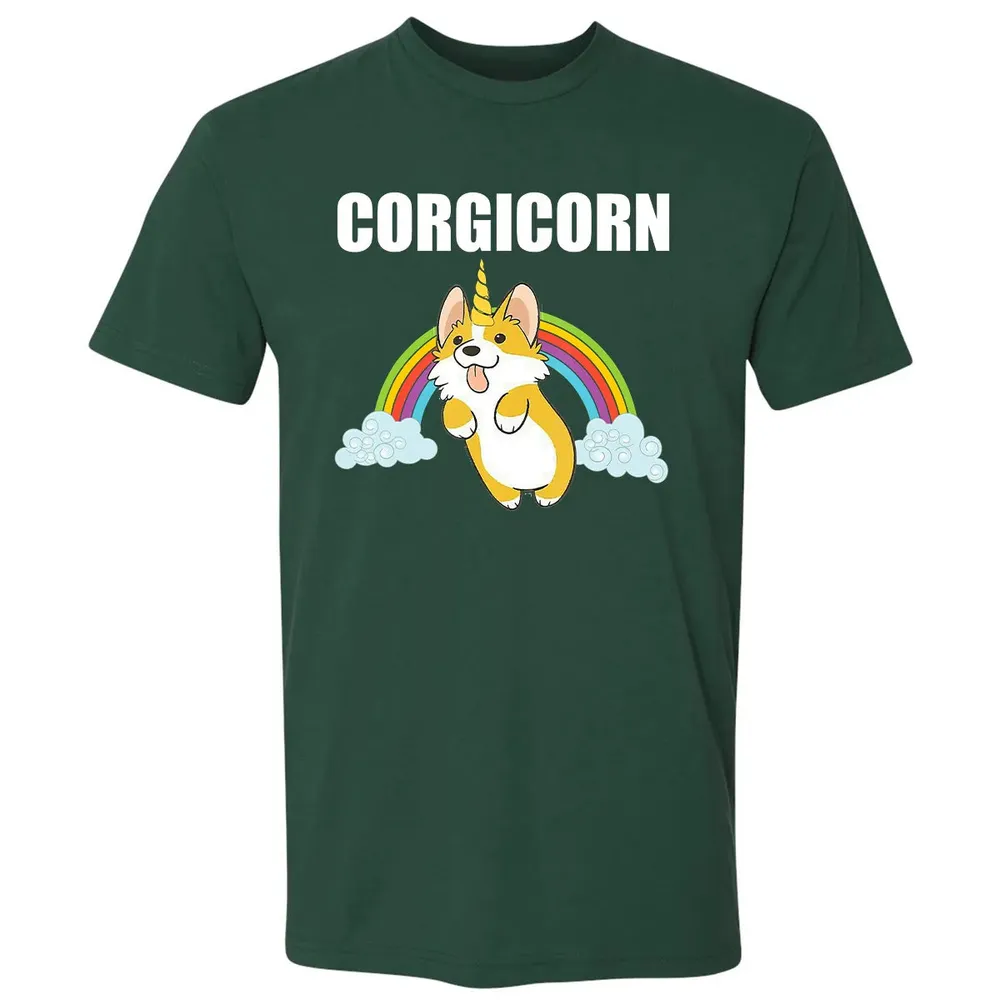 Cute Corgicorn   Funny Corgi Lover  Gift Premium Unisex T-shirt - 12
