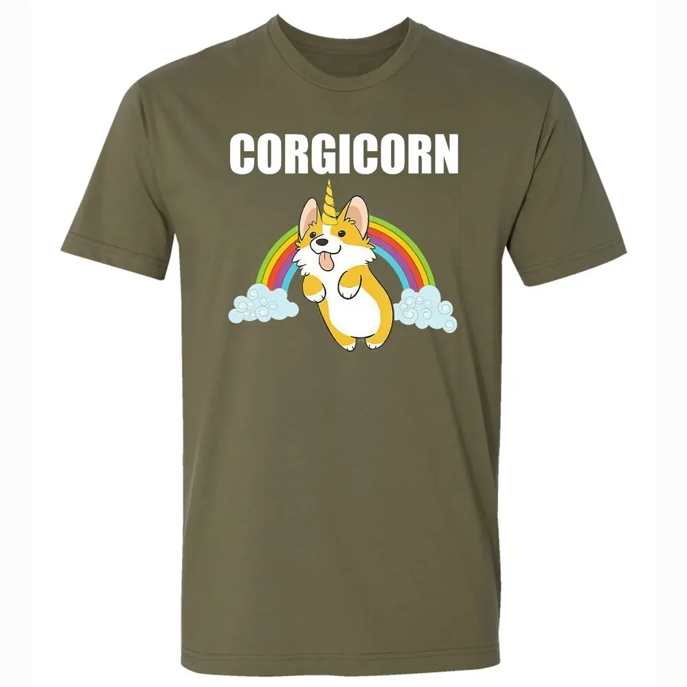 Cute Corgicorn   Funny Corgi Lover  Gift Premium Unisex T-shirt - 5