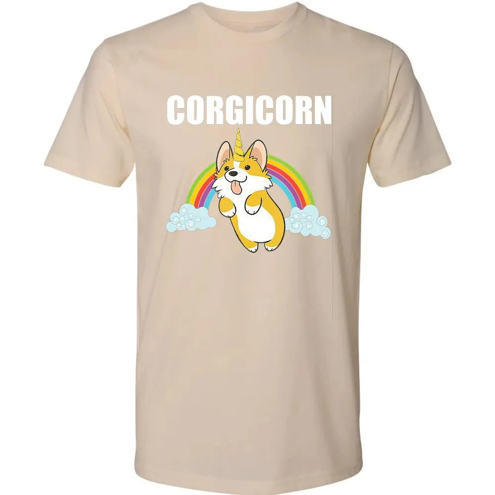 Cute Corgicorn   Funny Corgi Lover  Gift Premium Unisex T-shirt - 13