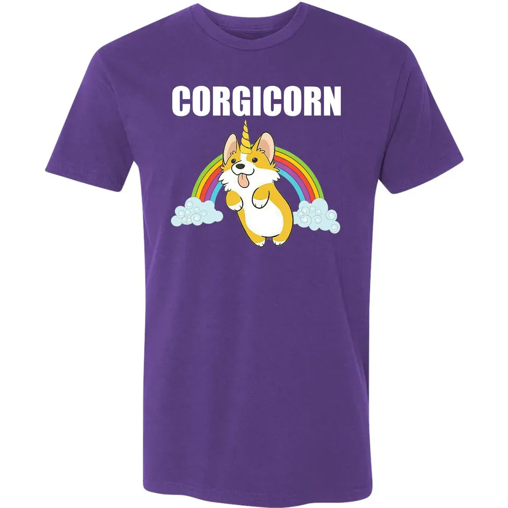 Cute Corgicorn   Funny Corgi Lover  Gift Premium Unisex T-shirt - 7