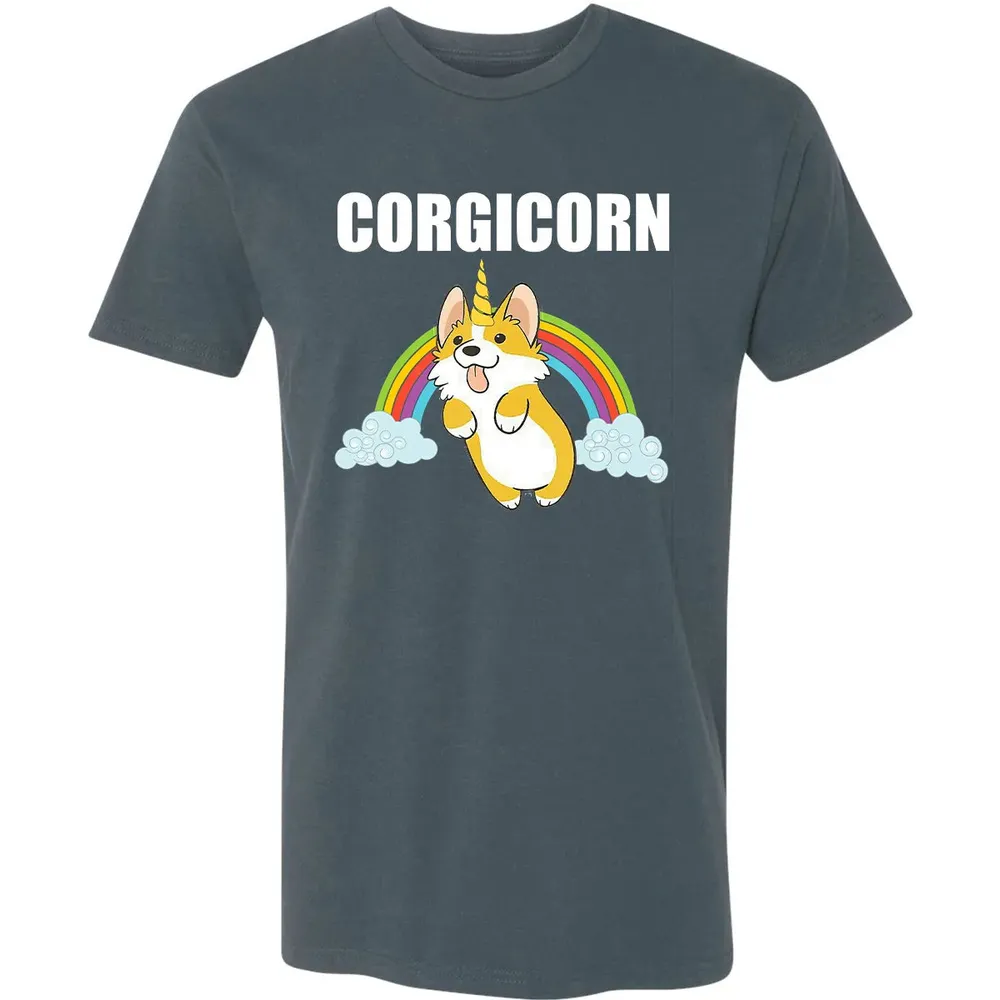 Cute Corgicorn   Funny Corgi Lover  Gift Premium Unisex T-shirt - 14