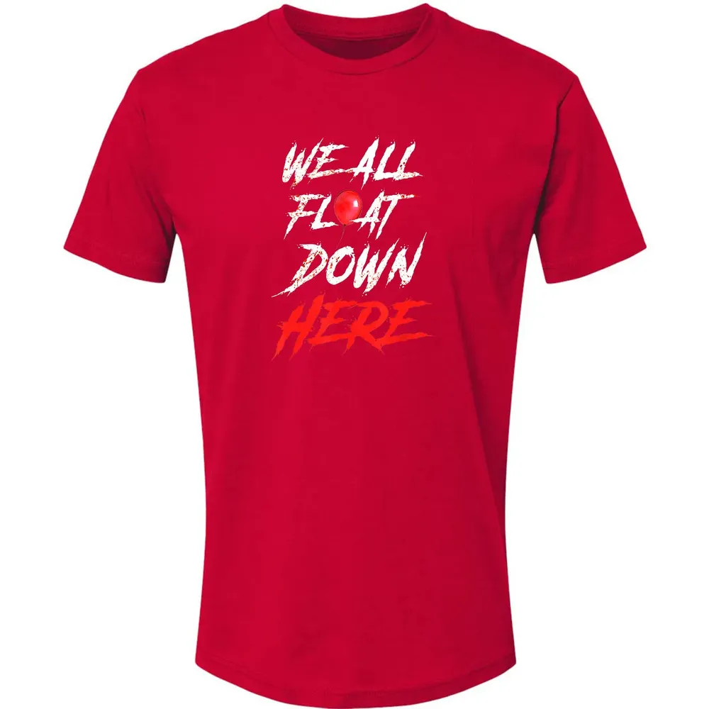 We All Float Down Here Bloody Red Balloon Horror Halloween Premium Unisex T-shirt - 6