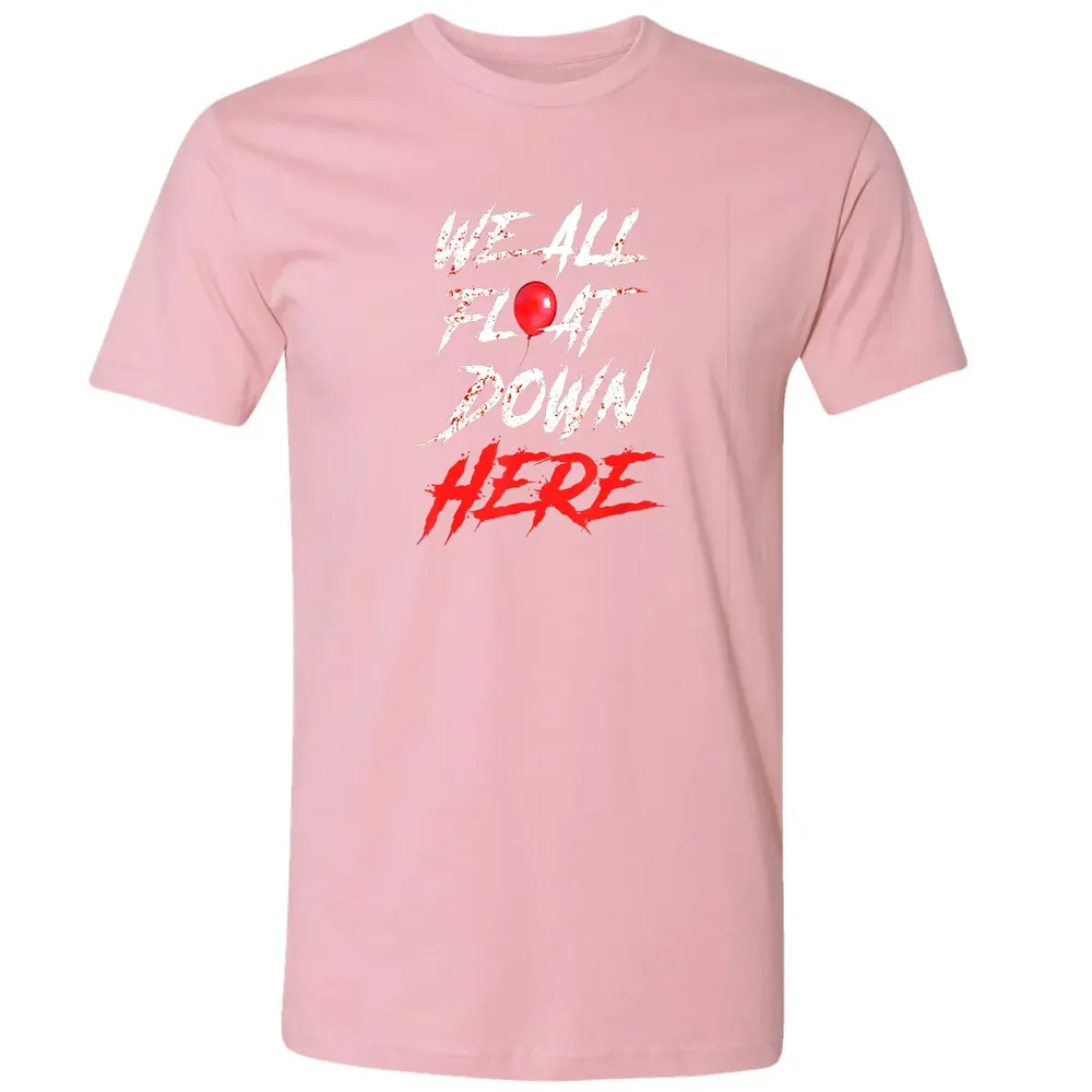 We All Float Down Here Bloody Red Balloon Horror Halloween Premium Unisex T-shirt - 3
