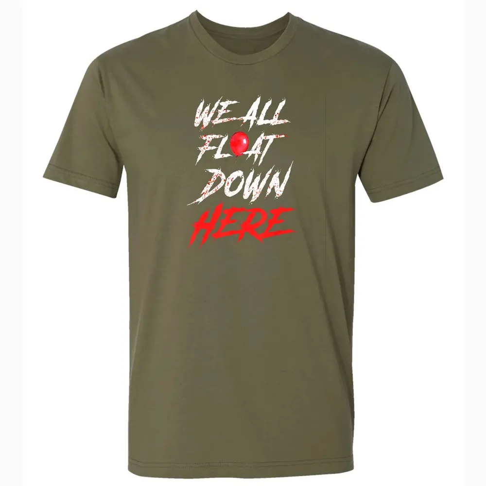 We All Float Down Here Bloody Red Balloon Horror Halloween Premium Unisex T-shirt - 5