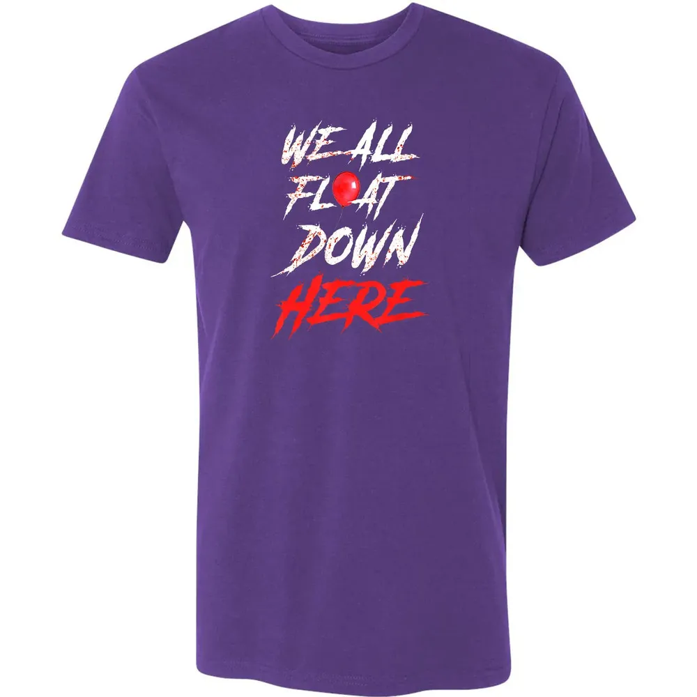 We All Float Down Here Bloody Red Balloon Horror Halloween Premium Unisex T-shirt - 7
