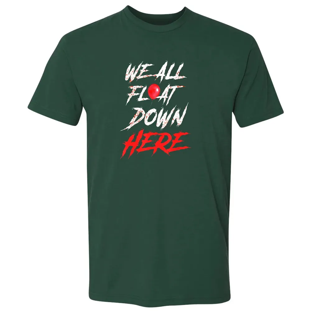 We All Float Down Here Bloody Red Balloon Horror Halloween Premium Unisex T-shirt - 12