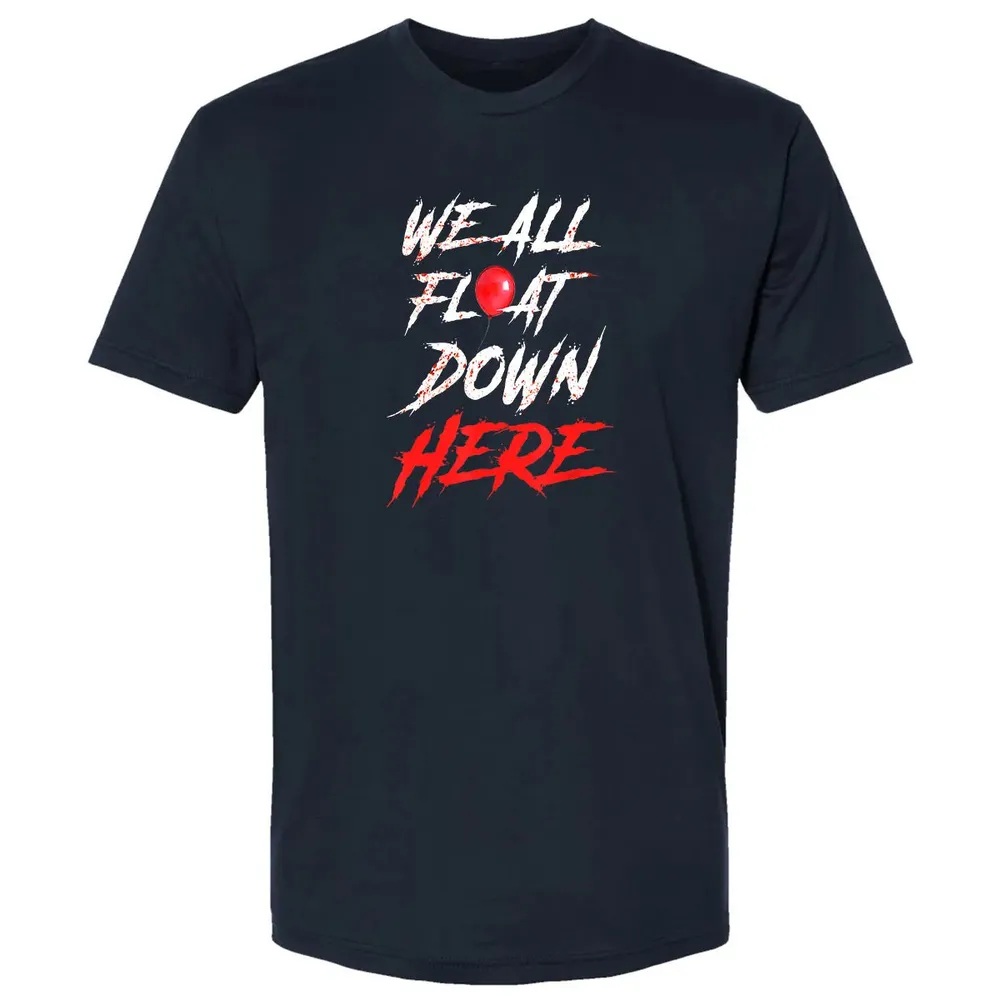 We All Float Down Here Bloody Red Balloon Horror Halloween Premium Unisex T-shirt - 2