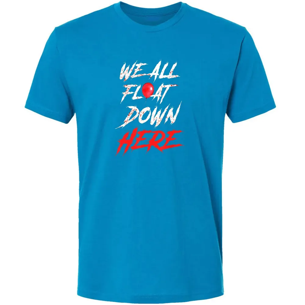 We All Float Down Here Bloody Red Balloon Horror Halloween Premium Unisex T-shirt - 15