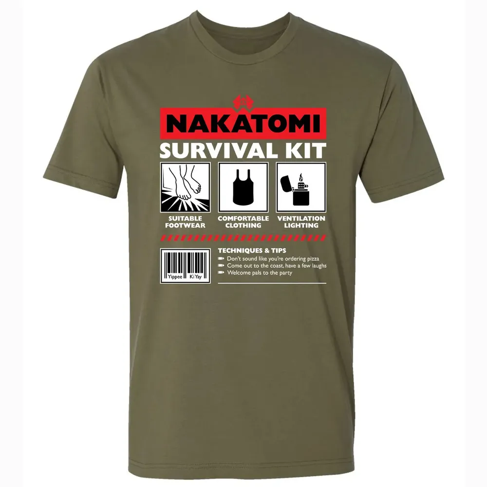 Nakatomi Survival Kit Premium Unisex T-shirt - 5