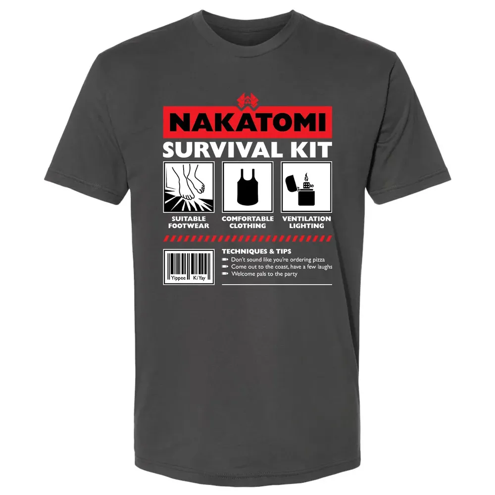 Nakatomi Survival Kit Premium Unisex T-shirt - 8