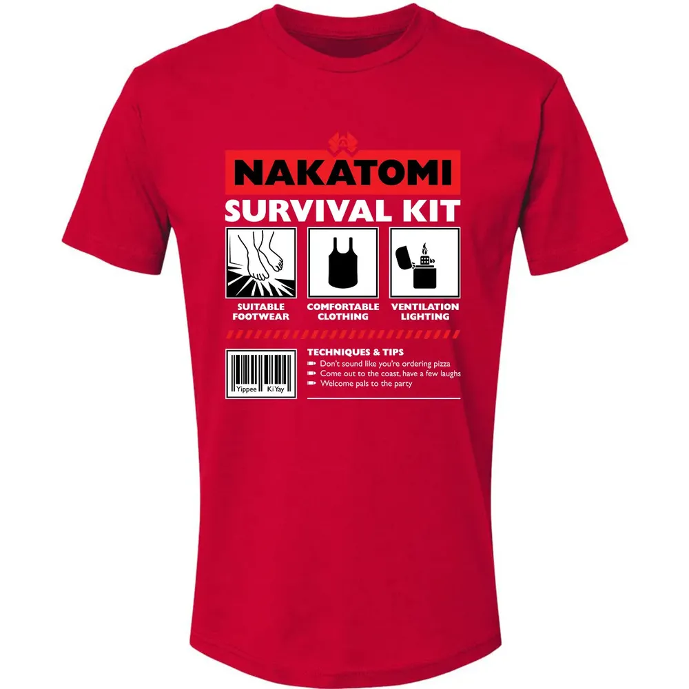 Nakatomi Survival Kit Premium Unisex T-shirt - 6